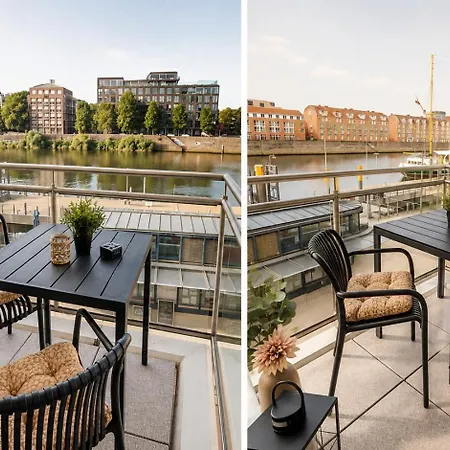 Lejlighed Weser-panorama - Zentral Und Am Wasser Bremen